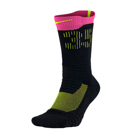 KD Calcetines Elite Versatility Crew (010/black/pink/volt)