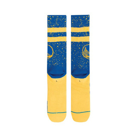 Stance NBA Hardwood Overspray Warriors Socks