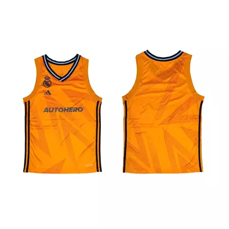 Camiseta Junior 2ª Equipación Real Madrid Baloncesto "Orange"