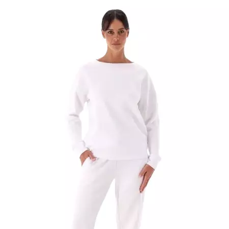 Campagnolo Women’s Light Stretch French Terry Sweater "White"