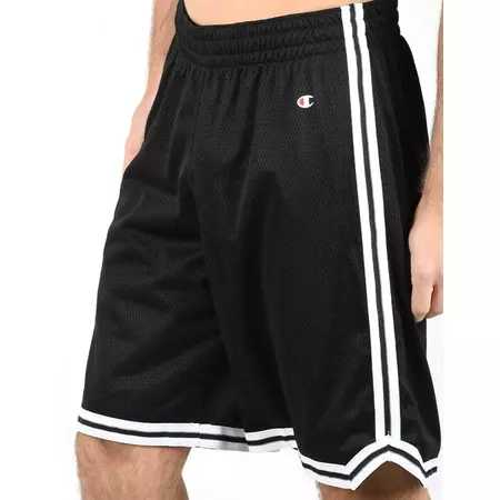 Champion Legacy Basketball Stripe Tape Detail Shorts "Black"