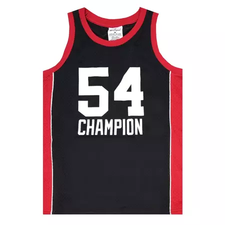 Champion Basketball Kids Inspired Logo Tank Top "Black-Red"