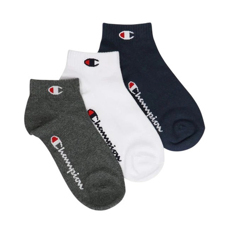 Champion C Logo Quarter Socks 3 Pairs "Navy"