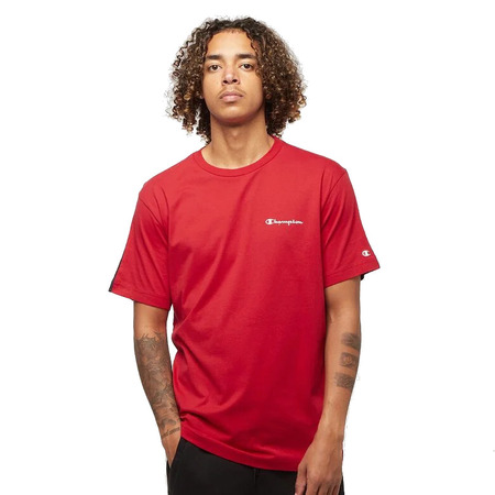 Champion Legacy Colour Block Script Logo Back Tee "Red"