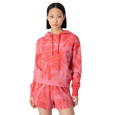 Champion Legacy Wm´s Tie Dye Scrip Logo Hoodie "Red"