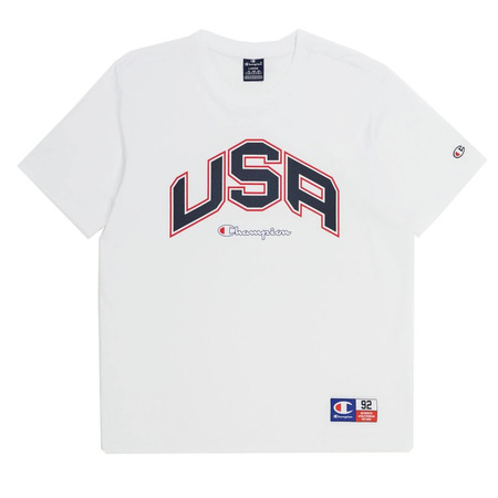 Champion Sport Lifestyle Basketball USA Logo Comfort Fit T-Shirt "White"