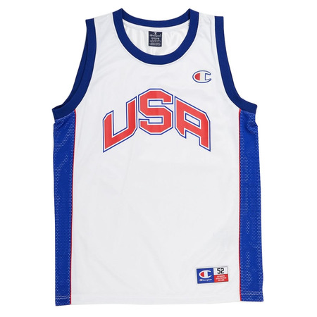 Champion Sport Lifestyle Basketball USA Mesh Tank Top "White"