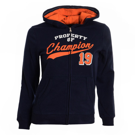 Champion Athletic 1919 Hooded Full-Zip Kids (navy/orange)