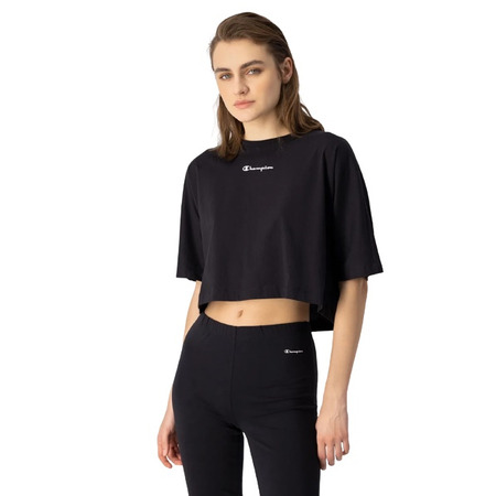 Champion Wm´s Cropped Back Script Logo T-Shirt "Black"