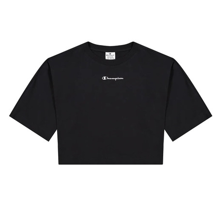 Champion Wm´s Cropped Back Script Logo T-Shirt "Black"