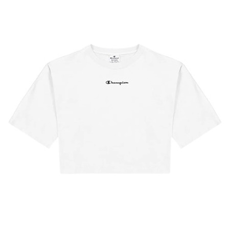 Champion Wm´s Cropped Back Script Logo T-Shirt "White"