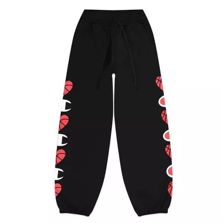 Champion Wn´s Love Basketball Logo Tape Sleeve Sweatpants "Black"