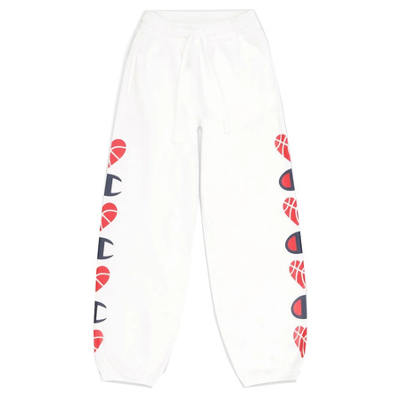 Champion Wn´s Love Basketball Logo Tape Sleeve Sweatpants "White"