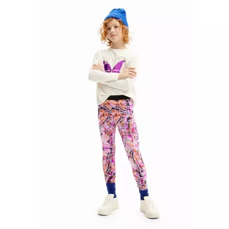 Desigual Butterfly Wings Leggings "Fuchsia"