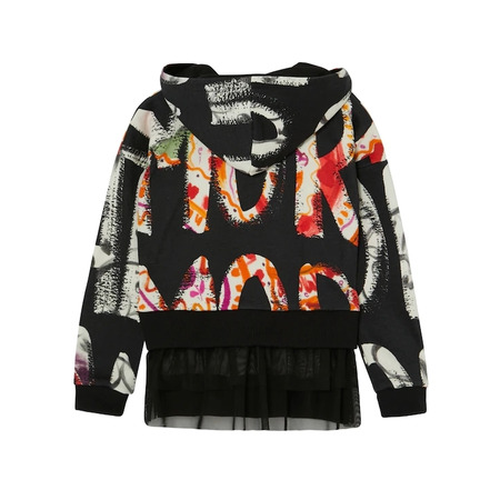 Desigual Girls Hooded Sweatshirt Amore