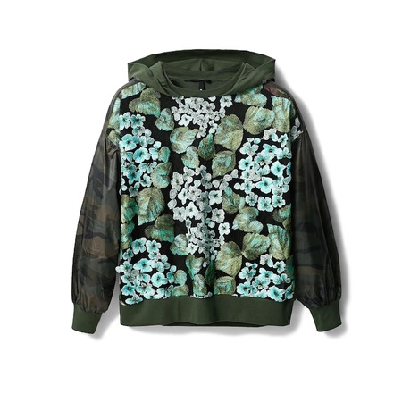 Desigual Oversized Flower Sweatshirt