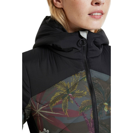 Desigual Padded Jacket Camo Flower