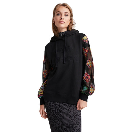 Desigual Transparent Sleeve Sweatshirt