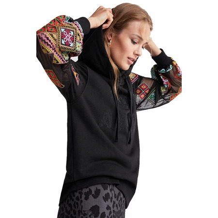 Desigual Transparent Sleeve Sweatshirt