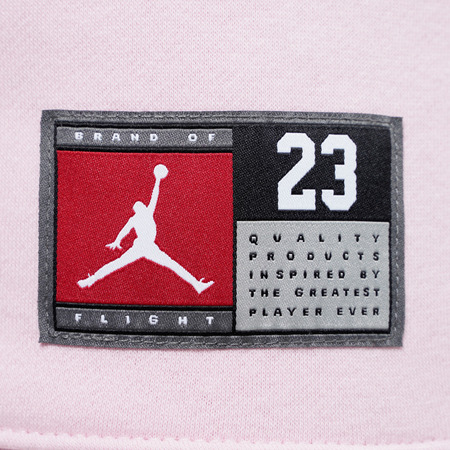 Jordan Girls HBR Logo 23 Fleece Pullover Hoodie "Pink Foam"