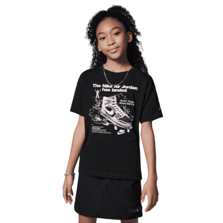 Jordan Girls JDB AJ1 1985 Will Fly! Graphic T-Shirt "Black-Pink"