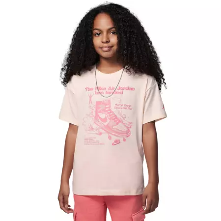 Jordan Girls JDB AJ1 1985 Will Fly! Graphic T-Shirt "Guava Ice"