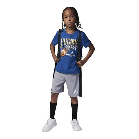 Jordan Infants JDB Court Air Tee Short Mesh Set "Cemen Grey-True Blue"