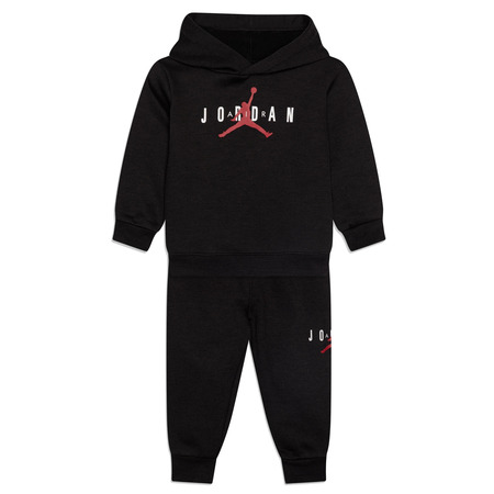 Jordan Infants Jumpman Sustainable Pullover Hood and Joggers Set "Black"