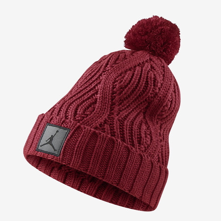 Jordan Jumpman Cable Beanie Pompon (687/red)