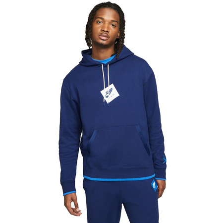 Jordan Jumpman Classics Printed Fleece Pullover  "Navy"