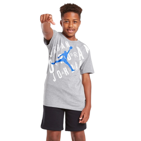 Jordan Kids Box Throwback Tee "Carbon"