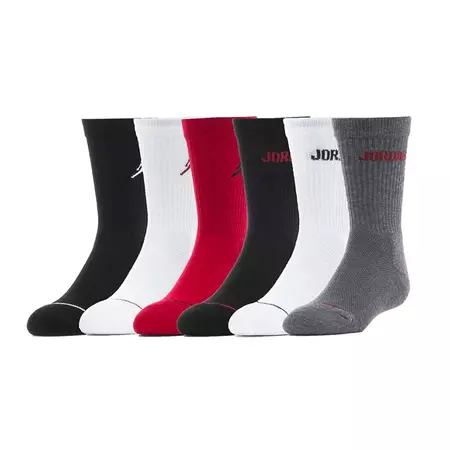 Jordan Kids JHB Legend Crew 6 PPack Socks "Multicolor"