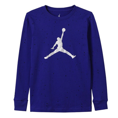 Jordan Kids Jumpman Speckle S/L T-Shirt (Germain Blue)