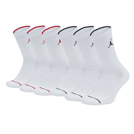 Jordan Kids Legend Crew Socks 6 Pair (White)