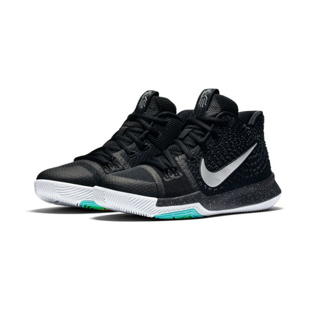 Kyrie 3 GS "Little Black Ice" (018/black/metallic silver/white/hyper turq)