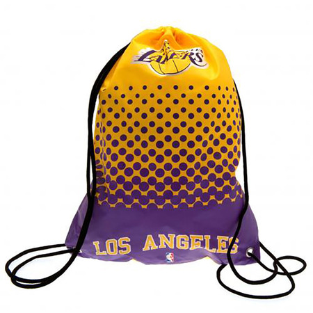 Los Angeles Lakers  Drawstring Gym Bag (purple/yellow)