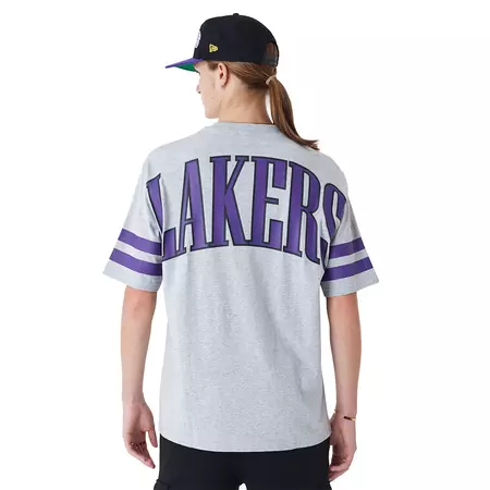 New Era L.A Lakres Arch Graphic Oversized T-Shirt