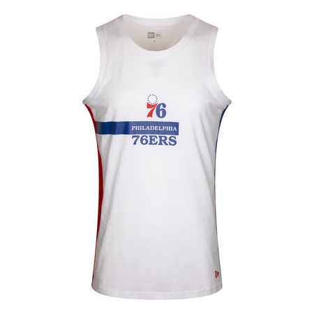 New Era NBA Block Wordmark 76ERS Philadelphia tank (wht)