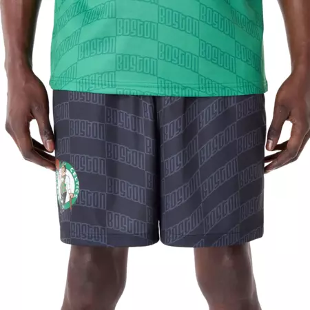 New Era NBA Boston Celtics All Over Print Graphic Shorts