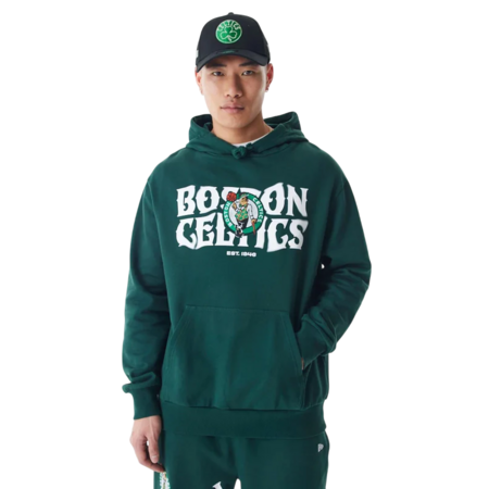 New Era NBA Boston Celtics CF Graphic Oversized Pullover Hoodie