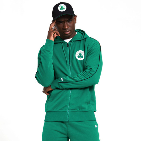 New Era NBA Boston Celtics Stripe Piping FZ Hoody