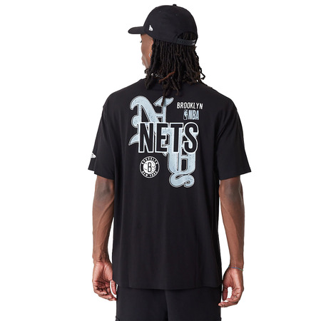 New Era NBA Brooklyn Nets Team Graphic Oversized T-shirt