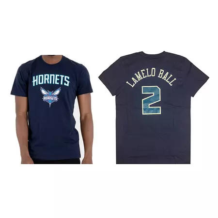 New Era NBA Charlotte Hornets Logo Tee # 2 LAMELO BALL #