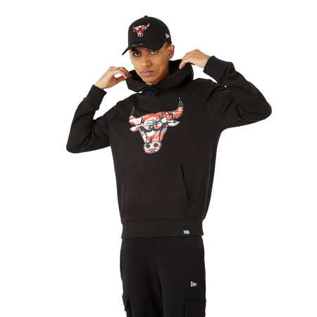 New Era NBA Chicago Bulls Logo Camo Hoodie "Black"