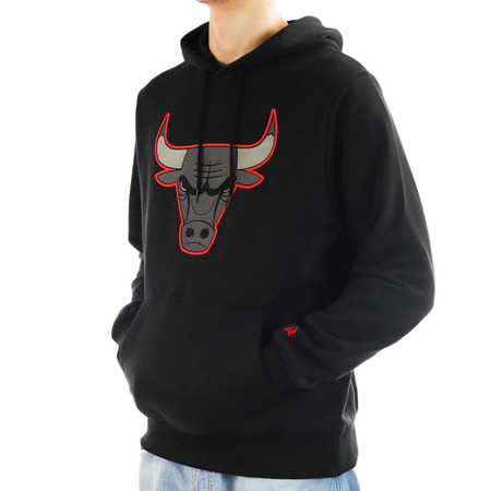 New Era NBA Chicago Bulls Logo Outline Pollover Hoodie