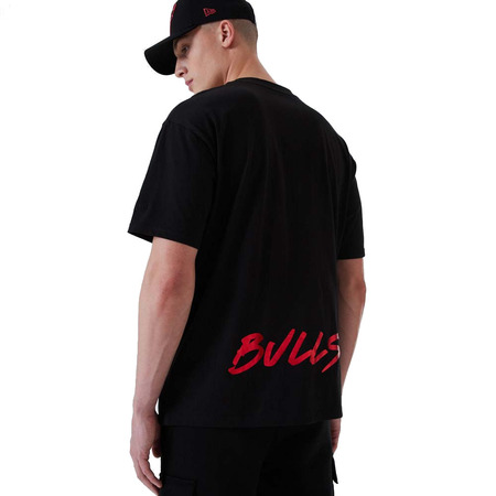 New Era NBA Chicago Bulls Metallic Tee "Black-Red"