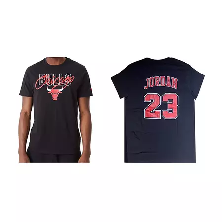 New Era NBA Chicago Bulls NBA Script Tee # 23 Jordan #