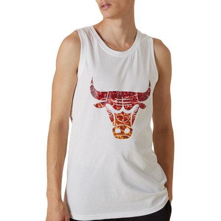 New Era NBA Chicago Bulls Team Water Print Logo Tank Top