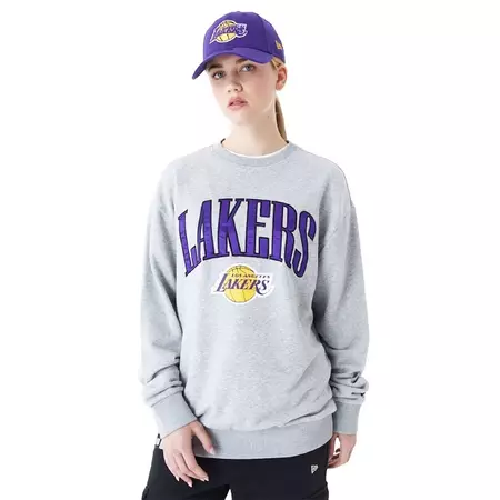 New Era NBA L.A Lakers Arch Graphic Oversized Crew Neck Sweatshirt