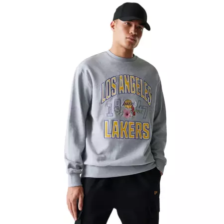 New Era NBA LA Lakers Floral Oversized Crew Neck Sweater